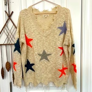 Adorable star print sweater